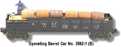 Operating Barrel Car No. 3562-1 Variation B