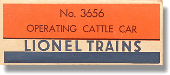No. 3656 Operating Cattle Car Box End