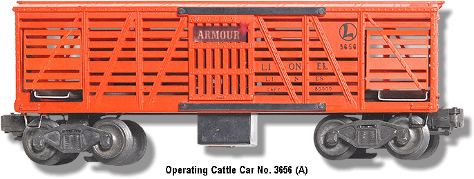 Operating Cattle Car No. 3656 Variation A