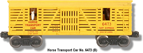 Horse Transport Car No. 6473 Variation B