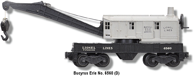 Bucyrus Erie Crane Car No. 6560 Variation D