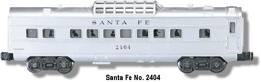 Santa Fe Vista-Dome Car No. 2404