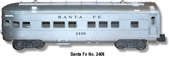 Santa Fe Observation Car No. 2406