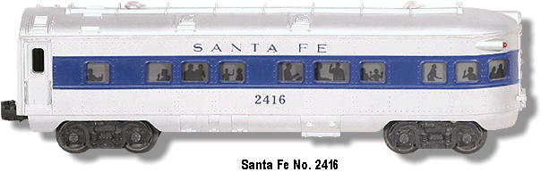 Santa Fe Observation Car No. 2416