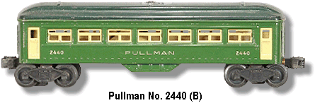 Lionel Pullman Car No. 2440 Variation B