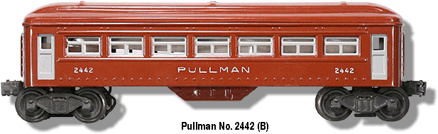 Lionel Pullman Car No. 2442 Variation B
