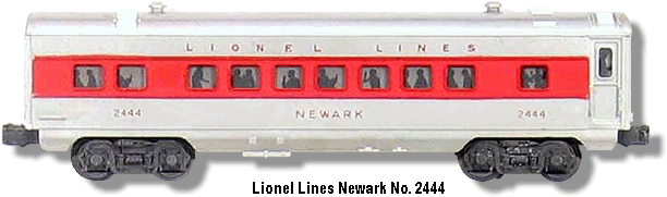 Lionel Lines Newark Pullman Car No. 2444