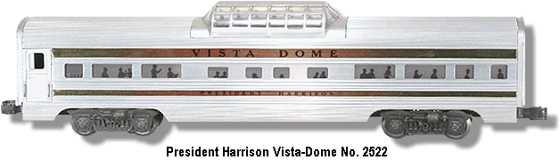 President Harrison Vista-Dome Car No. 2522