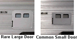 No. 2530 Door Size Comparison