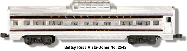 Betsy Ross Vista-Dome Car No. 2542