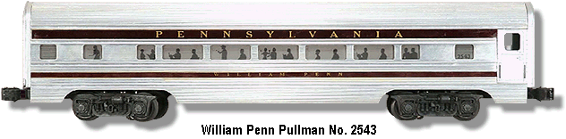 William Penn Pullman Car No. 2543