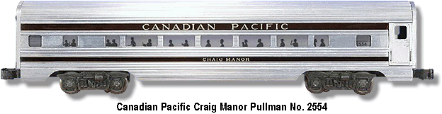 Canadian Pacific Craig Manor Car No. 2554