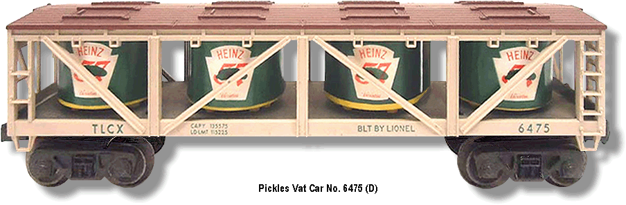 Pickles Vat Car No. 6475 Variation D