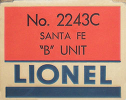 No. 2243 B Unit Box End