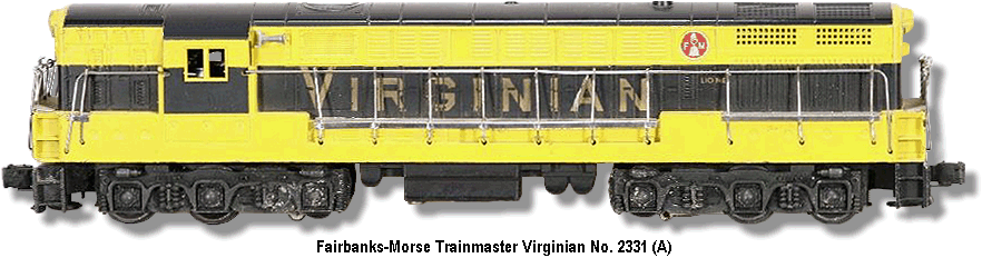 Virginian FM Trainmaster No. 2331 Variation A