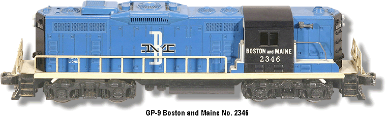Lionel Trains Boston & Maine GP-9 No. 2346