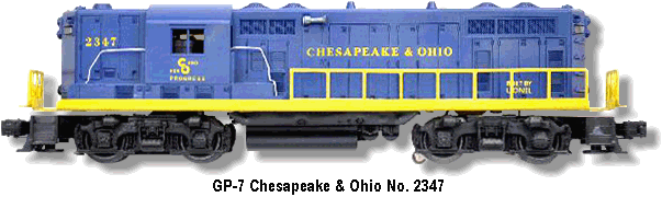 Chesapeake and Ohio GP-7 No. 2347