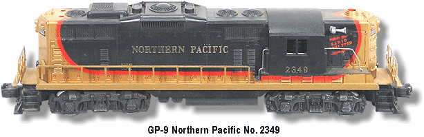 Lionel Trains Northern Pacific GP-9 No. 2349
