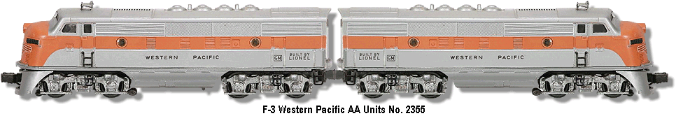 Western Pacific F-3 Diesel AA Units No. 2355