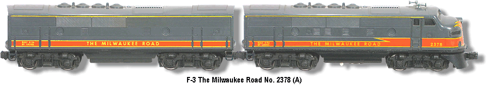 Lionel Trains The Milwaukee Road F-3 Diesel No. 2378 Variation A