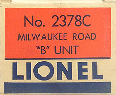 No. 2378 B Unit Box End