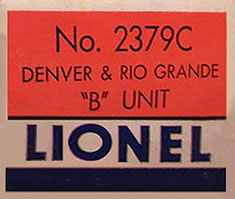 No. 2379 B Unit Box End