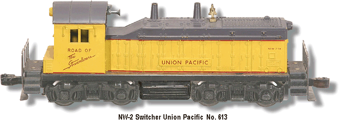 Lionel Trains Union Pacific NW-2 Diesel Switcher No. 613