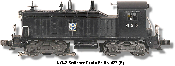 Lionel Trains Santa Fe NW-2 Diesel Switcher No.623 Variation B