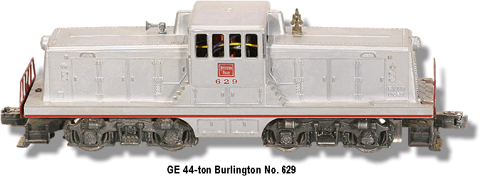 GE 44-ton Burlington Diesel Switcher No. 629