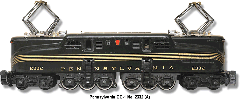 Lionel Trains Pennsylvania GG-1 Electric No. 2332 Variation A