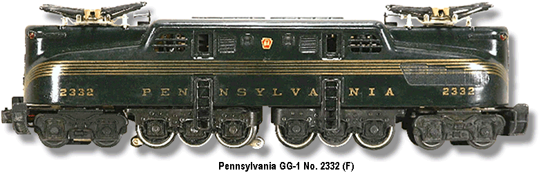 Lionel Trains Pennsylvania GG-1 Electric No. 2332 Variation F
