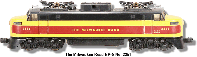 Lionel Trains The Milwaukee Road EP-5 Electric No. 2351
