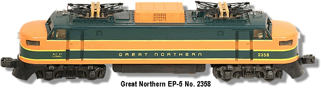 Lionel Trains The Great Northern EP-5 Electric No. 2358