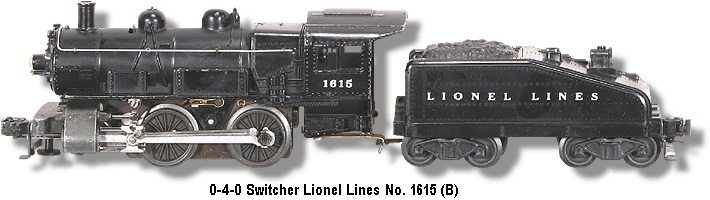 Lionel Trains Locomotive No. 1615 Variation B