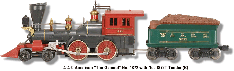 Lionel Trains Locomotive No. 1872 B Variation