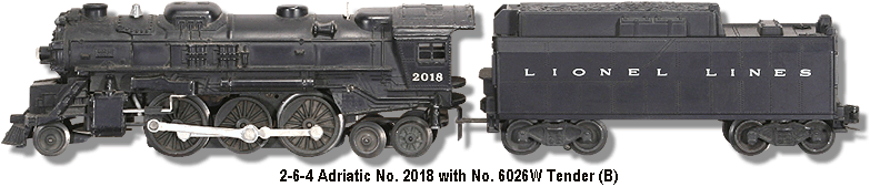 Lionel Trains Locomotive No. 2018 Variation B