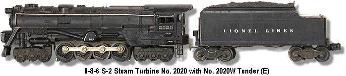 Lionel Trains Locomotive No. 2020 Variation E