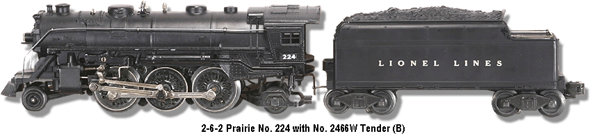Lionel Trains Locomotive No. 224 Variation B