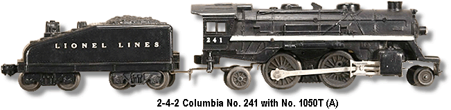 Lionel Trains Locomotive No. 241 Variation A