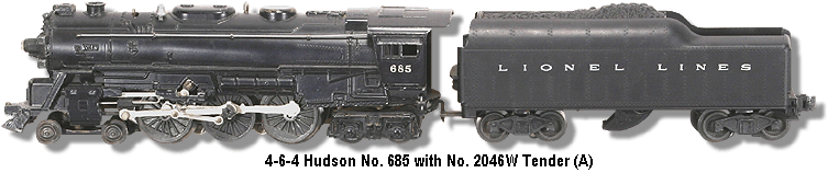 Lionel Trains Locomotive No. 685 A Variation