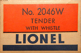 No. 2046W Middle Classic Tender Box End