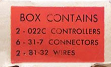 No. 112 Controller Box End