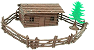 An Early Log Cabin w/o Chimney