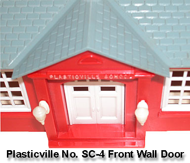 SC-4 Plasticville School House Front Wall Doors